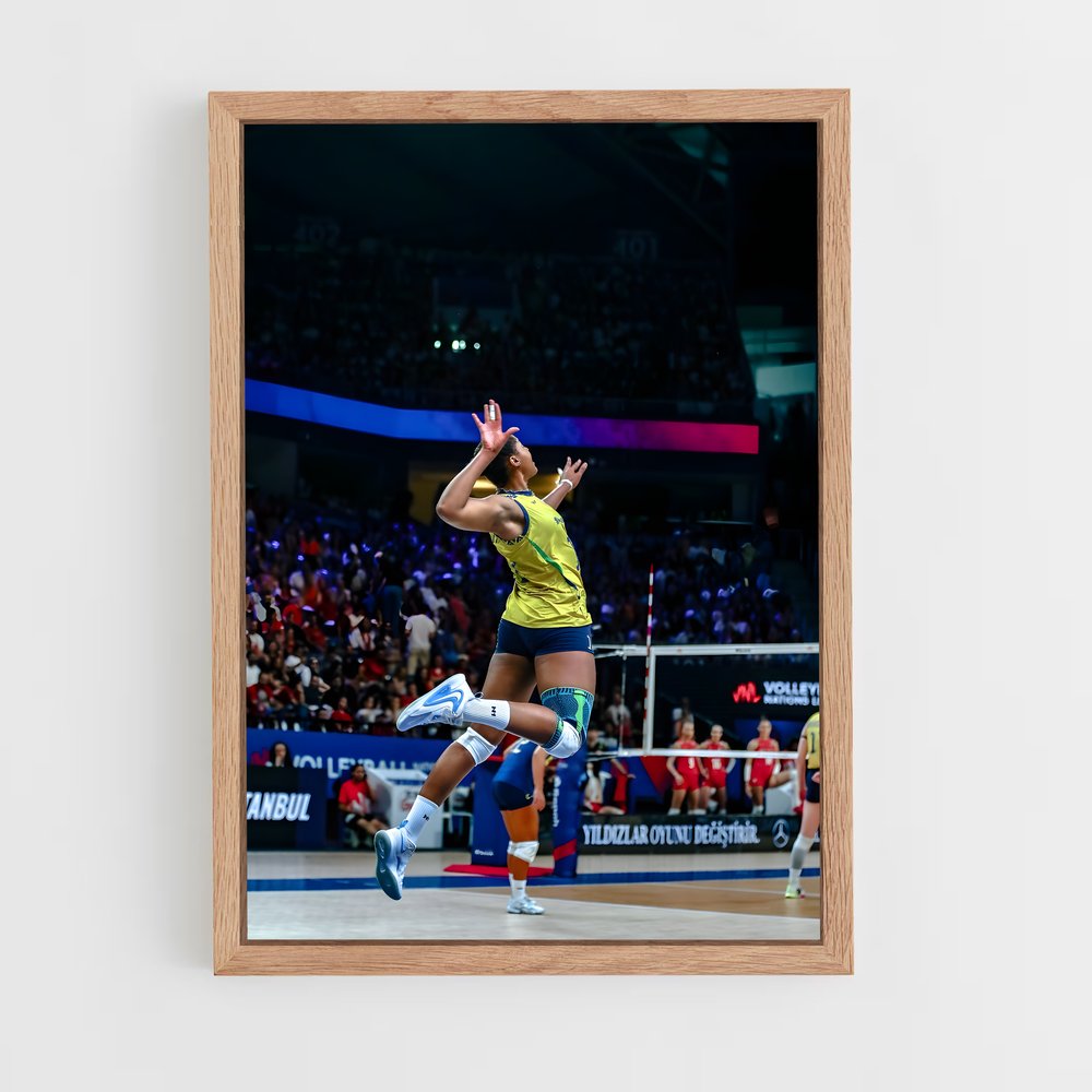 Poster Saut de Volée – affiche Volleyball (vue 4)